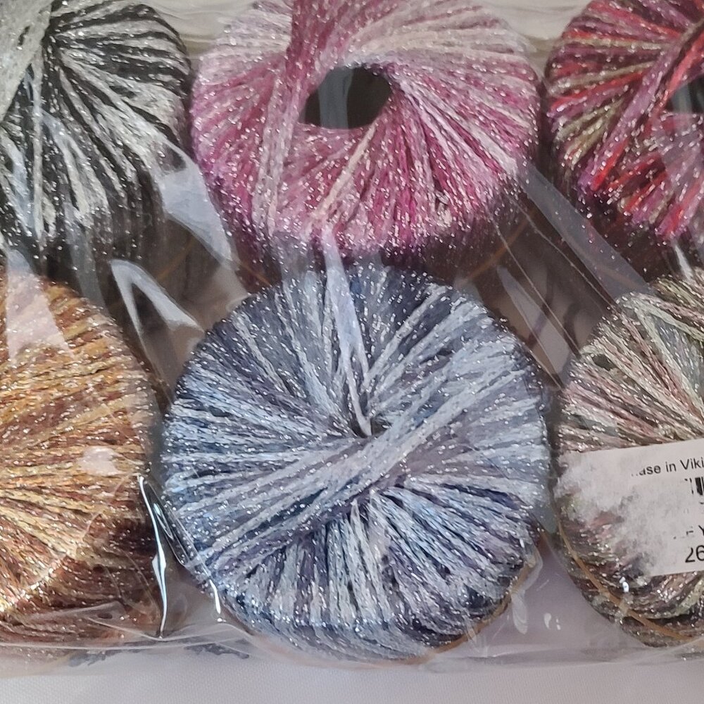 NEW Spangle Yarn Kit – Premier Yarns for Inspira  Includes SIX Multicolor Balls